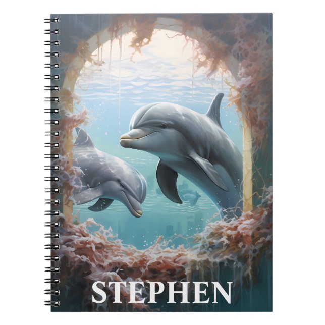Cuaderno Búsqueda personalizada de delfines (Frente)