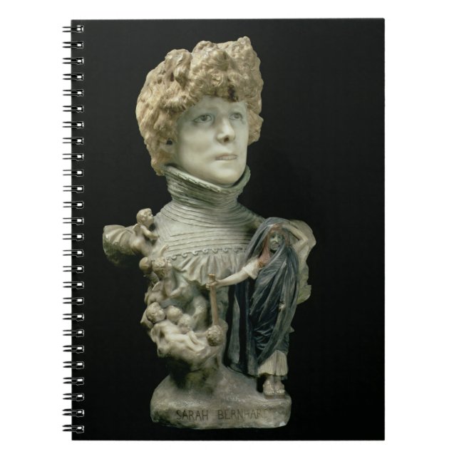 Cuaderno Busto del retrato de Sarah Bernhardt (1844-1923) (Frente)