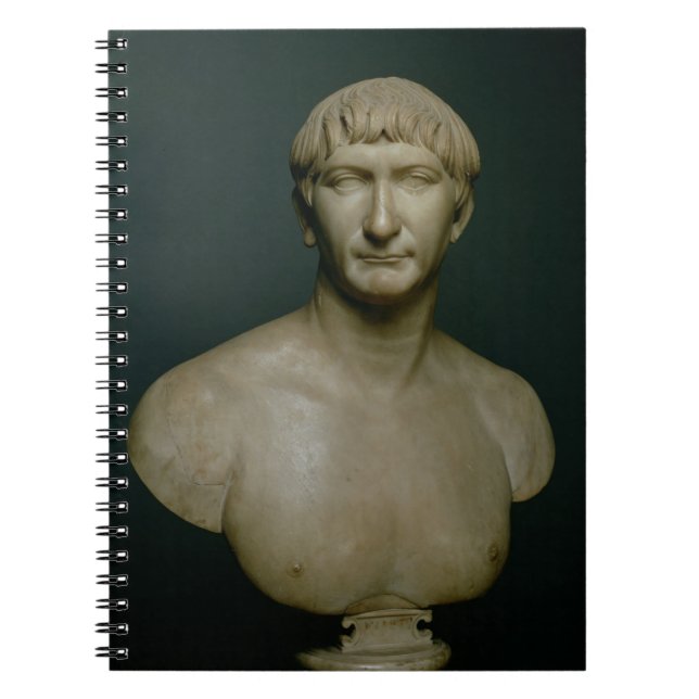 Cuaderno Busto del retrato del emperador Trajan (53-117 (Frente)