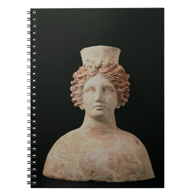 Cuaderno Busto femenino con los kalathos de Ibiza, siglo V (Frente)