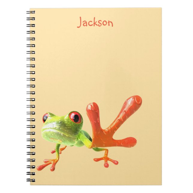 Cuaderno Butter Yellow Green & Orange Frog (Frente)