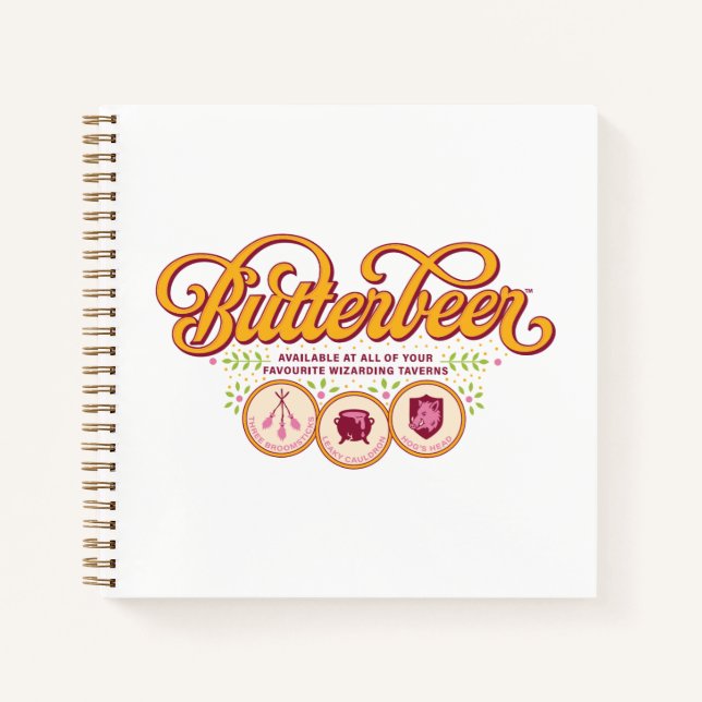 Cuaderno BUTTERBEER™ Disponible en Tabernas Mágicas (Anverso)