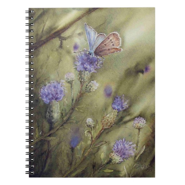 Cuaderno Butterfly and Thistles (Frente)