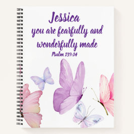 Cuaderno Butterfly Bible Verse Journal Notebook