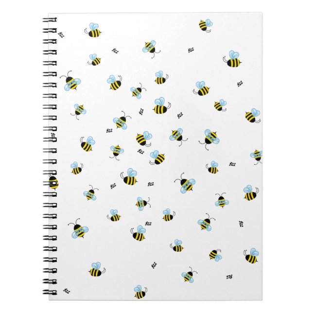 Cuaderno Buzzing Bees Garden Insects (Frente)