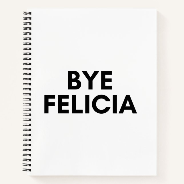 Cuaderno bye felicia (Anverso)