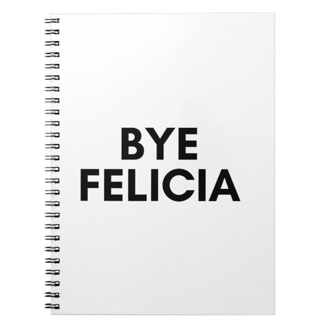 Cuaderno bye felicia (Frente)