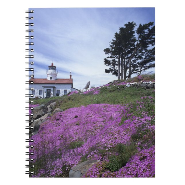Cuaderno CA, Crescent City, faro de Battery Point con (Frente)
