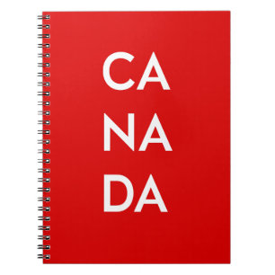 Cuaderno Ca Na Da Canada Dark Monotone