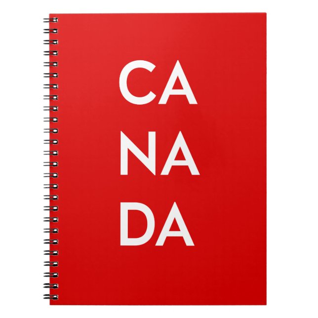 Cuaderno Ca Na Da Canada Dark Monotone (Frente)