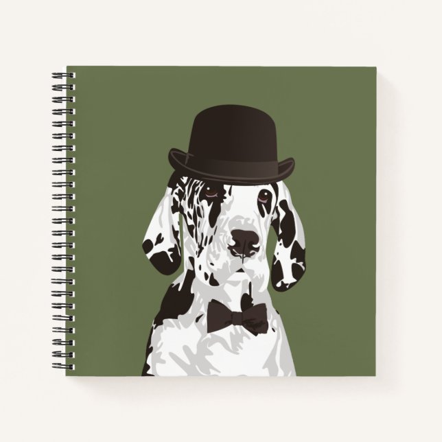 Cuaderno Caballero Gran Perro Danés para los amantes del pe (Anverso)