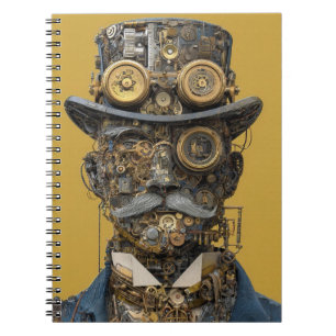 Cuaderno Caballero Mecánico Steampunk