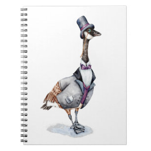 Cuaderno Caballero victoriano se porta con sombrero superio