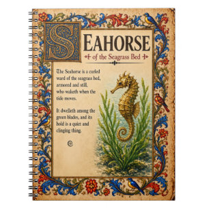 Cuaderno Caballito de mar, Arte de Bestiario Medieval