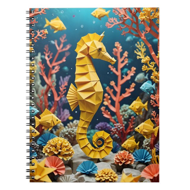 Cuaderno Caballito de mar de origami de vuelta al cole (Frente)