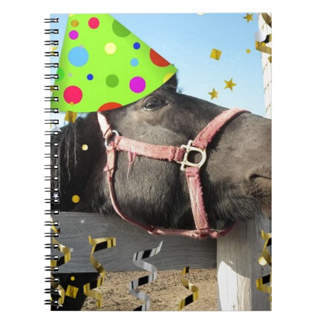 Cuaderno Caballo animal fiesta (Frente)