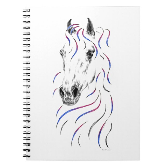 Cuaderno Caballo árabe elegante (Frente)