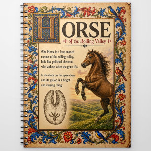Cuaderno Caballo, Arte de Bestiario Medieval