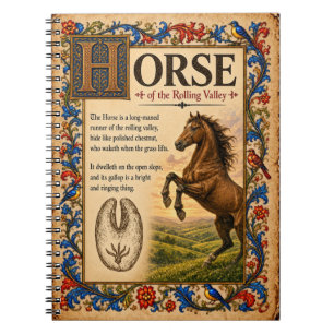 Cuaderno Caballo, Arte de Bestiario Medieval