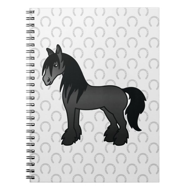 Cuaderno Caballo Black Gypsy Vanner / Shire / Clydesdale (Frente)