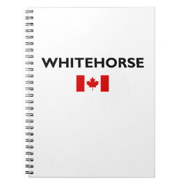 Cuaderno Caballo blanco Canadá Bandera canadiense color cla