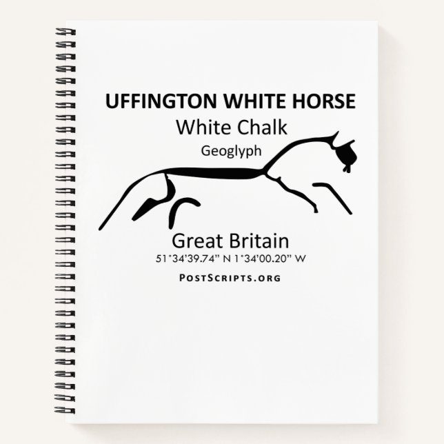 Cuaderno Caballo blanco de Uffington (Anverso)
