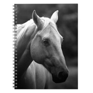 Cuaderno Caballo Blanco Negro