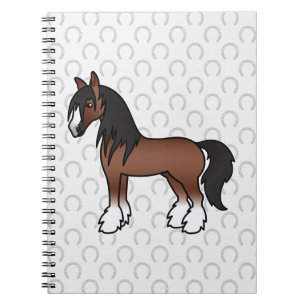 Cuaderno Caballo Brown Gypsy Vanner / Shire / Clydesdale
