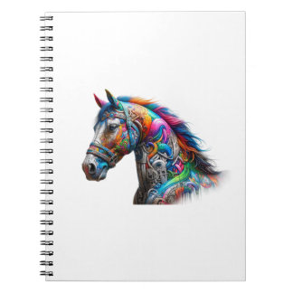 Cuaderno Caballo de arte colorido