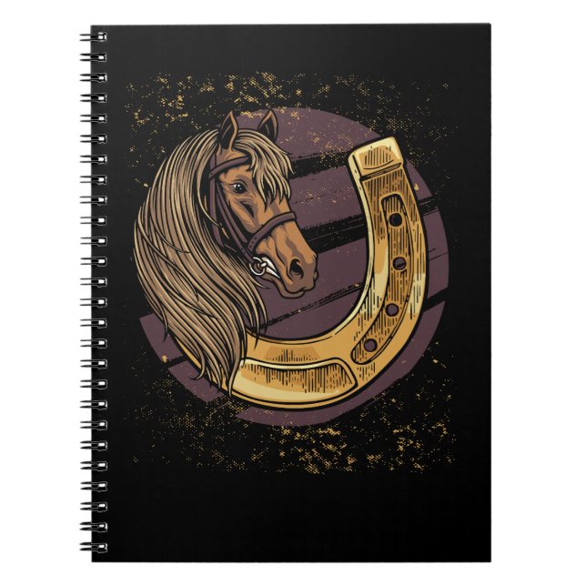 Cuaderno Caballo de caballo animal cabalgar (Frente)