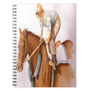 Cuaderno Caballo de carreras y jinete
