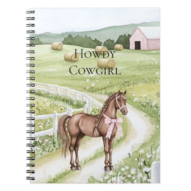 Cuaderno Caballo de carretera de campo (Frente)