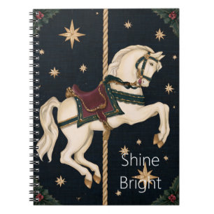 Cuaderno Caballo de Carrusel de Navidad
