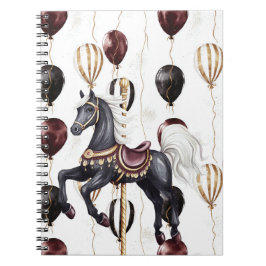 Cuaderno Caballo de Carusel Globos de Circo