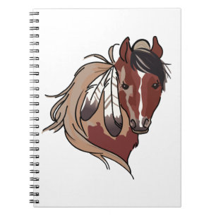 Cuaderno Caballo de Feathered