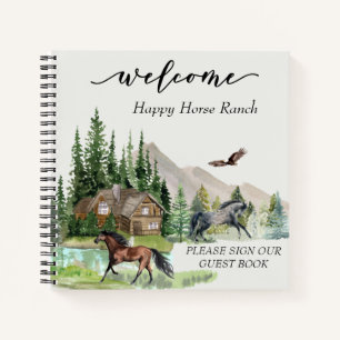 Cuaderno Caballo de la Cabaña de la Selva de Acuarela