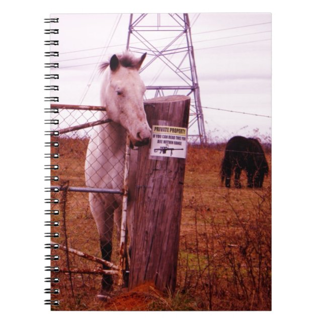 Cuaderno Caballo de lavanda de propiedad privada (Frente)