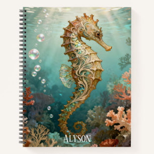 Cuaderno Caballo de Mar Art Nouveau