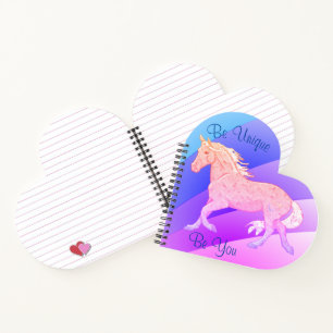 Cuaderno Caballo de Palomino Arcoiris (arco iris pastel)