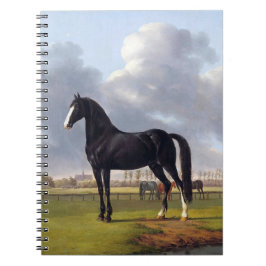 Cuaderno Caballo de raza negra alrededor de 1828
