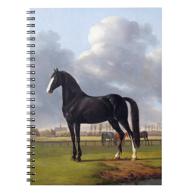 Cuaderno Caballo de raza negra alrededor de 1828 (Frente)
