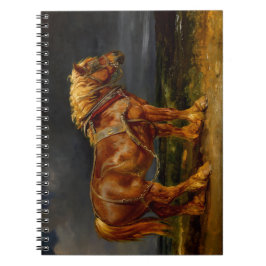 Cuaderno Caballo de Trabajo en un Paisaje Atmosférico