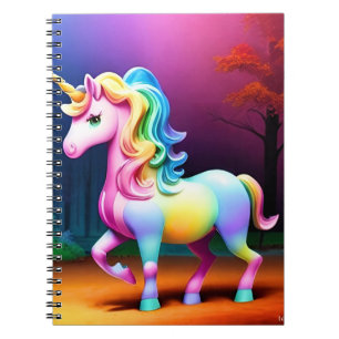 Cuaderno Caballo de unicornio blanco-37474