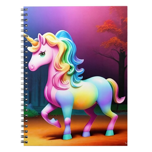 Cuaderno Caballo de unicornio blanco-37474 (Frente)