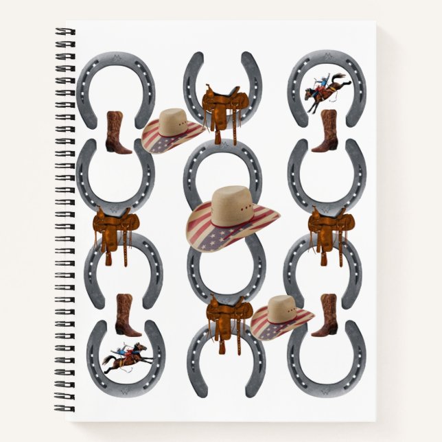 Cuaderno Caballo de zapato de caballo para portátil espiral (Anverso)