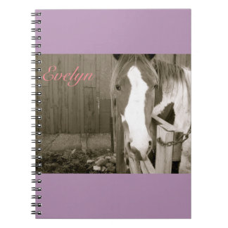 Cuaderno Caballo dulce Notbook del chica