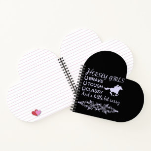 Cuaderno Caballo elegante y duro