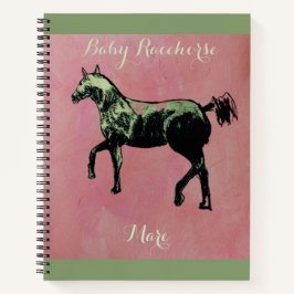 Cuaderno caballo en acción