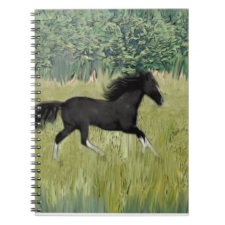 Cuaderno caballo en marcha