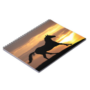 Cuaderno Caballo en puesta del sol